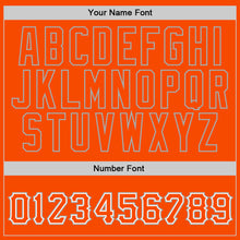 Load image into Gallery viewer, Custom Stitched Orange Orange-Gray Sports Pullover Sweatshirt Hoodie