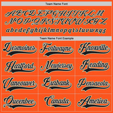 Load image into Gallery viewer, Custom Orange Black-Old Gold Hockey Jersey