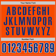 Load image into Gallery viewer, Custom Orange Royal-White Performance T-Shirt