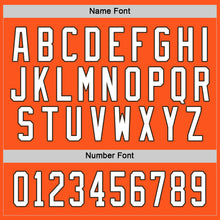 Load image into Gallery viewer, Custom Orange White-Brown Hockey Jersey