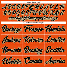 Load image into Gallery viewer, Custom Orange Black-Old Gold Authentic Baseball Jersey