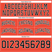 Load image into Gallery viewer, Custom Orange Black-White Authentic Throwback Basketball Shorts