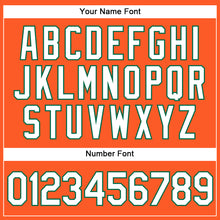 Load image into Gallery viewer, Custom Orange White-Kelly Green Authentic Baseball Jersey