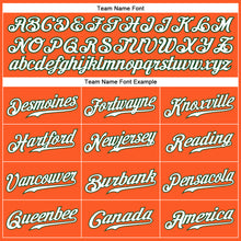 Load image into Gallery viewer, Custom Orange White-Green Authentic Baseball Jersey