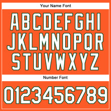 Load image into Gallery viewer, Custom Orange White-Green Authentic Baseball Jersey