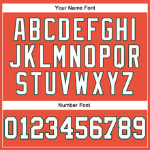 Load image into Gallery viewer, Custom Orange White-Green Authentic Throwback Basketball Jersey