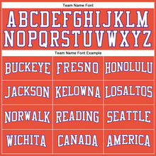 Load image into Gallery viewer, Custom Orange White-Purple Authentic Throwback Basketball Jersey