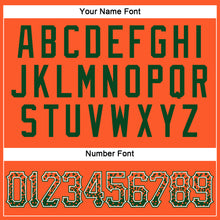 Load image into Gallery viewer, Custom Orange Green-White Authentic Drift Fashion Baseball Jersey