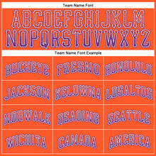 Load image into Gallery viewer, Custom Orange Purple-White Authentic Drift Fashion Baseball Jersey