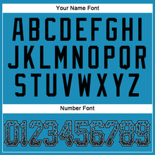 Load image into Gallery viewer, Custom Panther Blue Black-Gray Authentic Drift Fashion Baseball Jersey