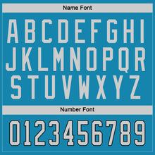 Load image into Gallery viewer, Custom Panther Blue Gray-Black Hockey Jersey