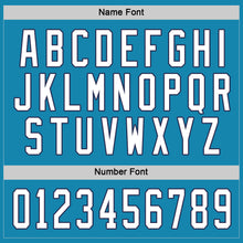 Load image into Gallery viewer, Custom Panther Blue White-Navy Hockey Jersey