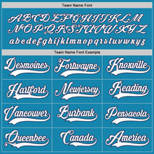 Load image into Gallery viewer, Custom Panther Blue White-Navy Hockey Jersey