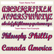 Load image into Gallery viewer, Custom Cream Red-Royal Baseball Jersey