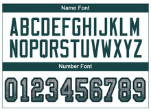 Load image into Gallery viewer, Custom Light Gray Midnight Green-Black Drift Fashion Football Jersey