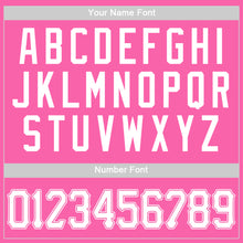 Load image into Gallery viewer, Custom Pink White Authentic Baseball Jersey