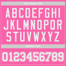 Load image into Gallery viewer, Custom Pink White Authentic Baseball Jersey