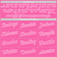 Load image into Gallery viewer, Custom Pink White Authentic Baseball Jersey