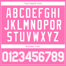 Load image into Gallery viewer, Custom Pink White-Pink Authentic Throwback Rib-Knit Baseball Jersey Shirt