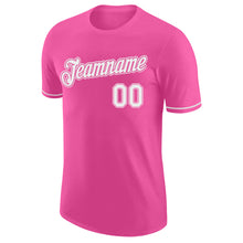 Load image into Gallery viewer, Custom Pink White Performance T-Shirt