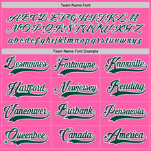 Load image into Gallery viewer, Custom Pink Green-White Hockey Jersey
