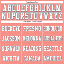 Load image into Gallery viewer, Custom Pink White-Gray Stitched Cuffed Knit Hat