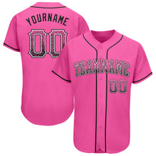 Load image into Gallery viewer, Custom Pink Black-White Authentic Drift Fashion Baseball Jersey