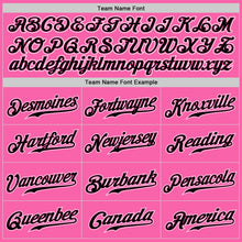 Load image into Gallery viewer, Custom Pink Black-White Authentic Baseball Jersey