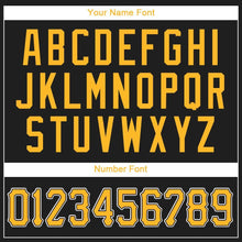 Load image into Gallery viewer, Custom Black Gold-White Baseball Jersey