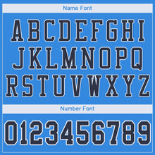 Load image into Gallery viewer, Custom Powder Blue Navy-White Mesh Authentic Football Jersey