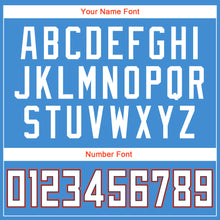 Load image into Gallery viewer, Custom Powder Blue White-Orange Authentic Throwback Rib-Knit Baseball Jersey Shirt