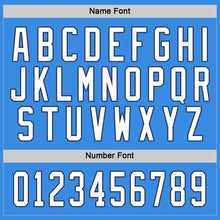 Load image into Gallery viewer, Custom Powder Blue White-Navy Hockey Jersey