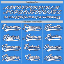 Load image into Gallery viewer, Custom Powder Blue White-Navy Hockey Jersey