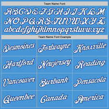 Load image into Gallery viewer, Custom Powder Blue Royal-White Performance T-Shirt