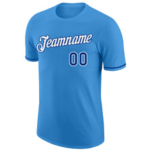 Load image into Gallery viewer, Custom Powder Blue Royal-White Performance T-Shirt