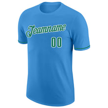 Load image into Gallery viewer, Custom Powder Blue Kelly Green-White Performance T-Shirt
