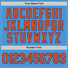 Load image into Gallery viewer, Custom Powder Blue Orange-Royal Performance T-Shirt