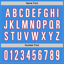 Load image into Gallery viewer, Custom Powder Blue White-Red Hockey Jersey