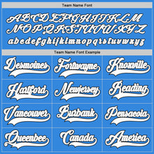 Load image into Gallery viewer, Custom Powder Blue White-Black Hockey Jersey