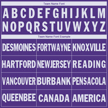 Load image into Gallery viewer, Custom Purple White V-Neck Basketball Jersey