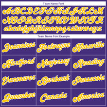 Load image into Gallery viewer, Custom Stitched Purple Gold-White Sports Pullover Sweatshirt Hoodie