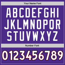 Load image into Gallery viewer, Custom Purple White-Red Authentic Throwback Basketball Jersey