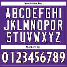 Load image into Gallery viewer, Custom Purple White-Old Gold Mesh Authentic Throwback Football Jersey