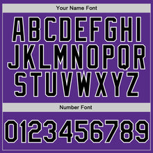 Load image into Gallery viewer, Custom Stitched Purple Black-Gray Sports Pullover Sweatshirt Hoodie