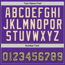 Load image into Gallery viewer, Custom Stitched Purple Camo-Black Sports Pullover Sweatshirt Hoodie