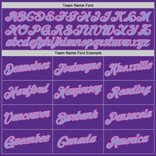 Load image into Gallery viewer, Custom Stitched Purple Light Blue-Pink Sports Pullover Sweatshirt Hoodie