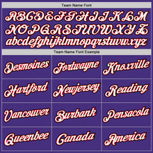 Load image into Gallery viewer, Custom Stitched Purple White-Red Sports Pullover Sweatshirt Hoodie