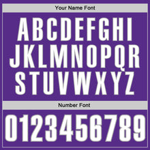 Load image into Gallery viewer, Custom Purple White-Gray Performance T-Shirt