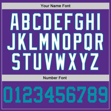 Load image into Gallery viewer, Custom Purple Teal-White Performance T-Shirt