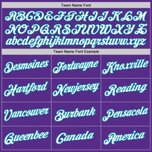 Load image into Gallery viewer, Custom Purple Teal-White Performance T-Shirt